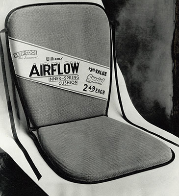 Airflow cushions, one of the original H.E. Williams inventions
