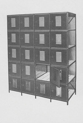 A cold storage locker, one of the original H.E. Williams inventions