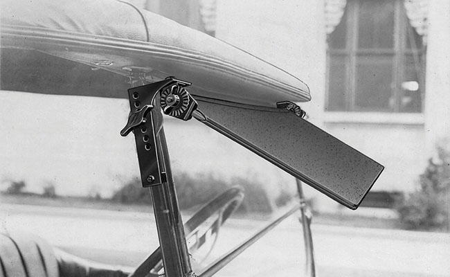 A sun visor, one of the original H.E. Williams inventions