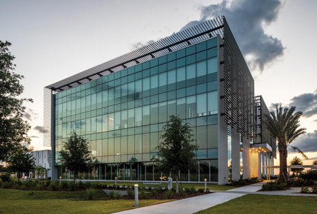 The OSC12R bollard on the exterior of the Tallahassee Memorial Healthcare Facility