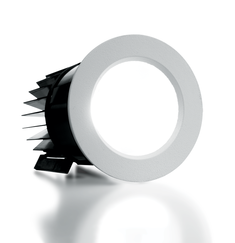 Flush Lens with White Trim