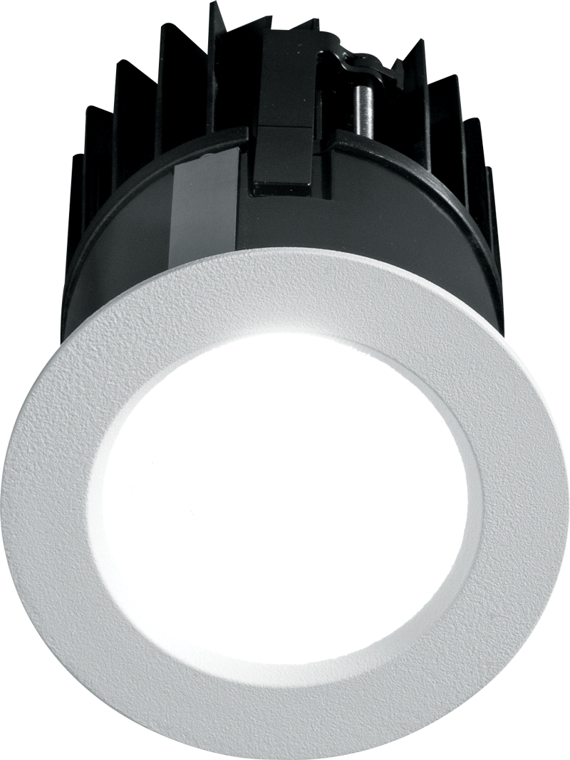 Flush Lens with White Trim