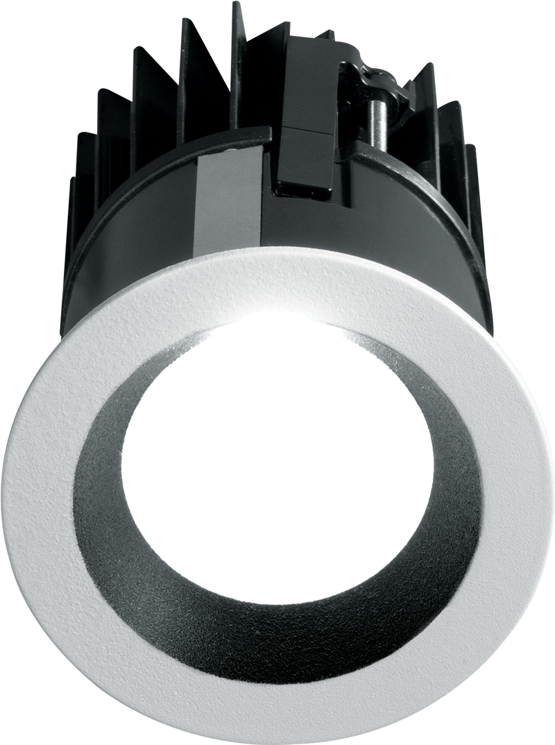 Regressed Lens with Black Texture Splay with White Trim