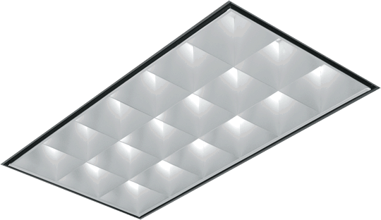 Recessed H E Williams Inc He3 Parabolic 3 Louver